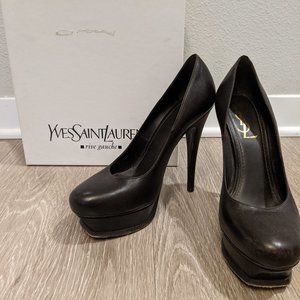 YSL Saint Laurent Tribute 105 Pump - Brown SZ 38